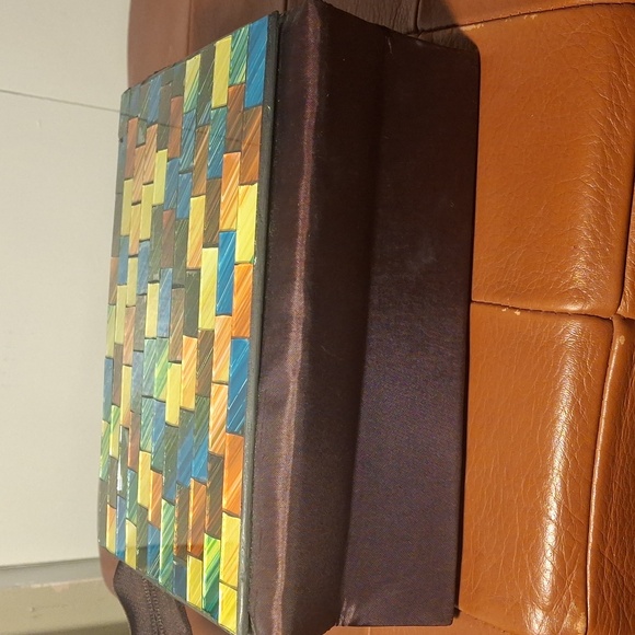 Vintage Geometric Glass Handbag - Picture 3 of 9